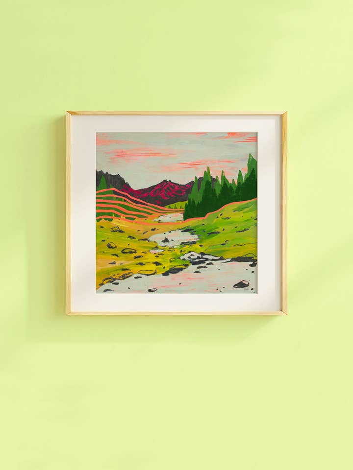 North Cascades Art Print for wholesale by Juliann Choe