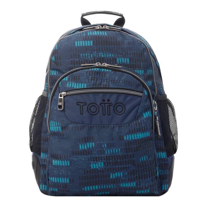 Crayoles blue marl school backpack for wholesale by TOTTO