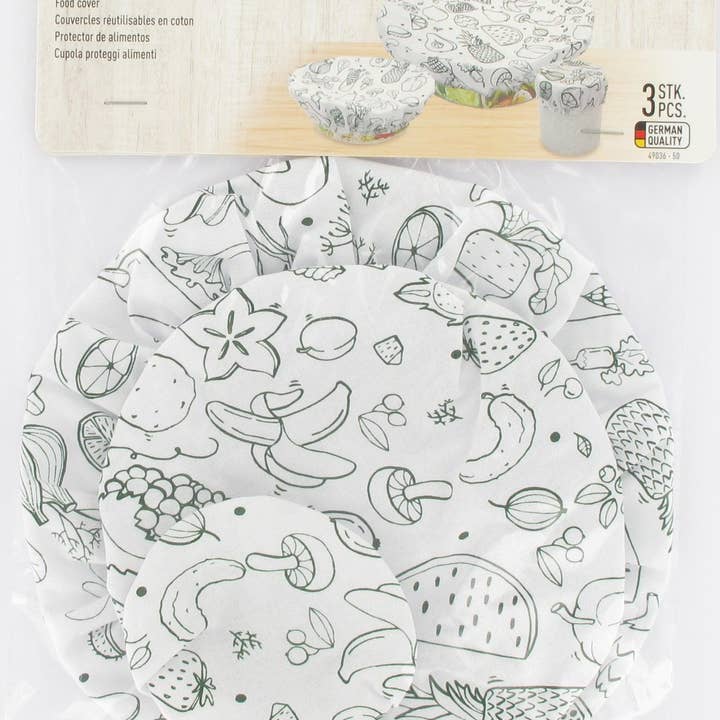 Fackelmann - Wholesale Food Storage Wrap/Bag - Set of 3 reusable stretch films in Eco Friendly cotton2