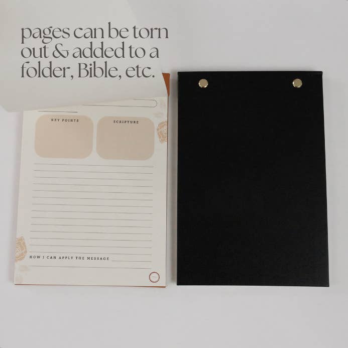 Steadfast and Sustained - Wholesale Notepad - Church Notes Notepad9