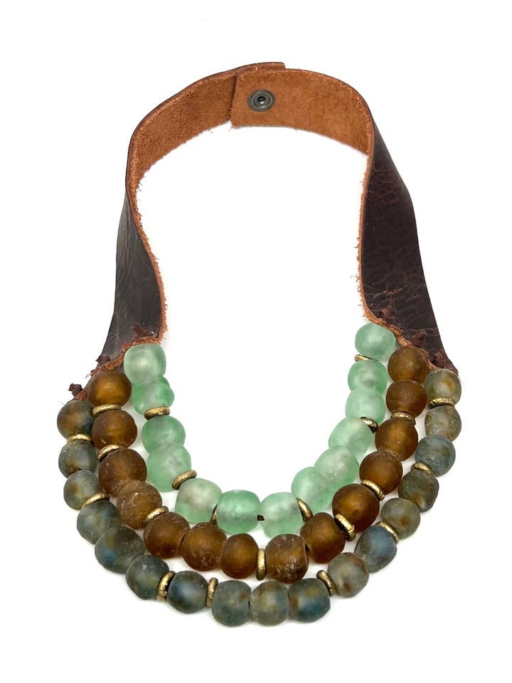 Krobo 3 Strand • Glades for wholesale by Stephanie Leigh Jewelry