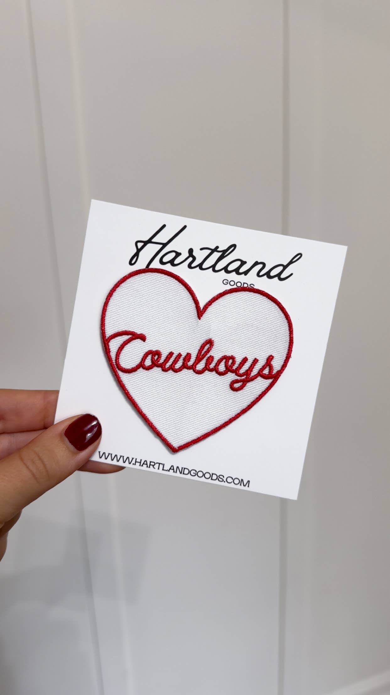 Hartland Goods - Vente Écusson - Patch cœur de cowboys à repasser0