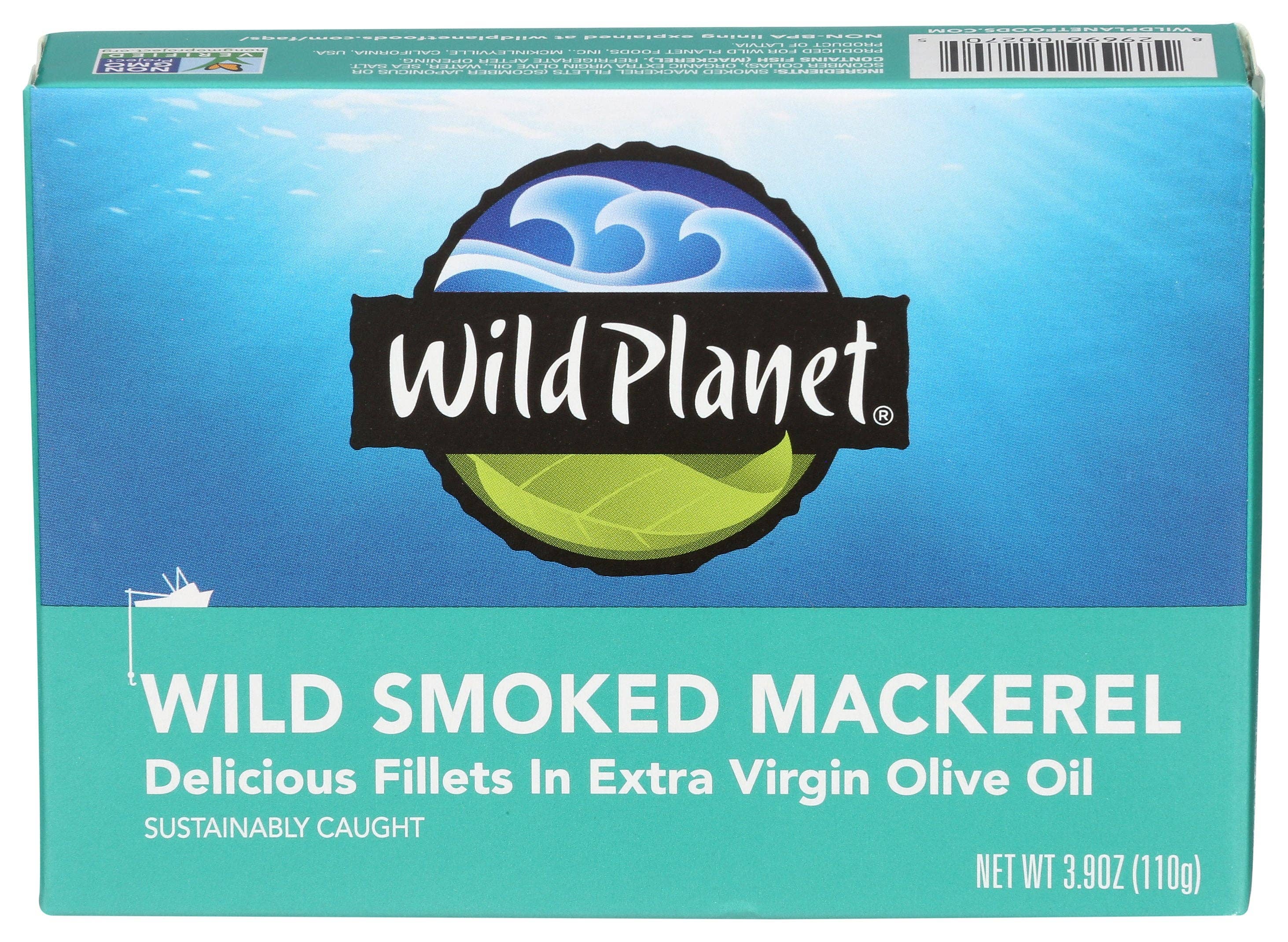 Everyday Supply Co - Wholesale Tinned Fish - WILD PLANET MACKEREL WILD SMOKED - Case of 120