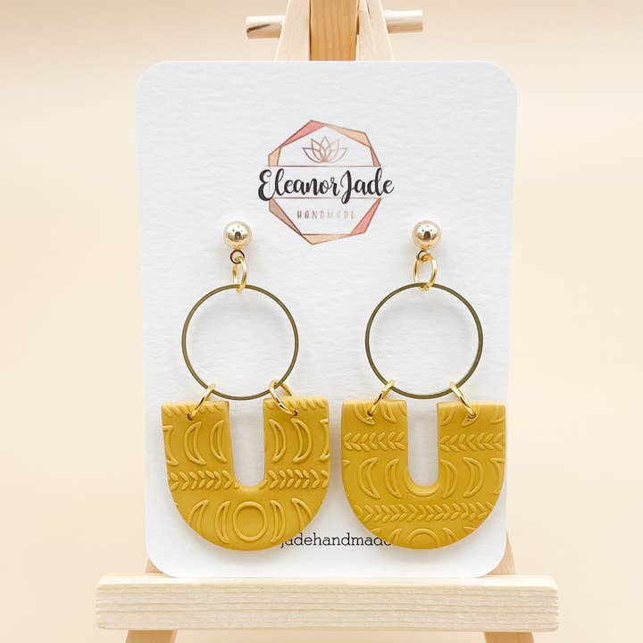 SIENNA | Mostarda + Textura da Fase da Lua por atacado de Eleanor Jade Handmade