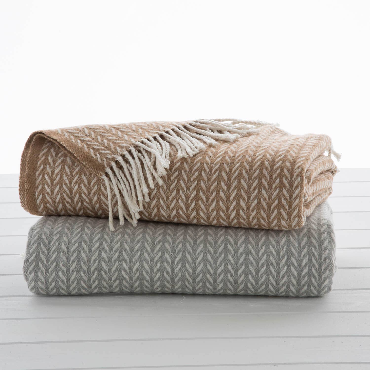 Creaciones Euromoda SL (Naturals Home) – Engroshandel Tæppe – Naturals - Manta Espiga - grå2