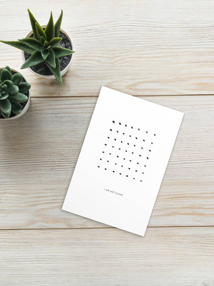 4x6" COMMUNITY Positive Affirmation Art Print / Postcard for wholesale by Ruju