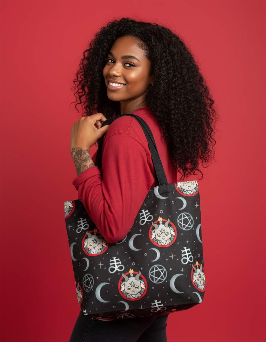 LuxCups Creative - Wholesale Tote Bag - Women's - Baphomet Tote Bag1