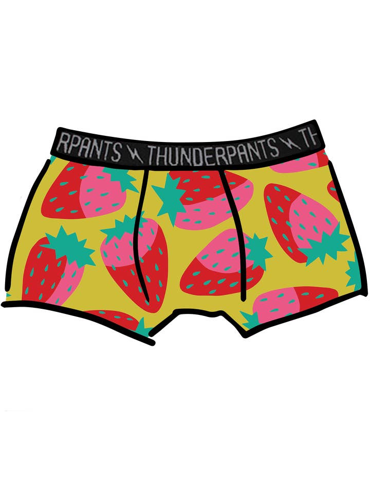 Boxer Brief Strictly Strawberry for wholesale by Thunderpants USA