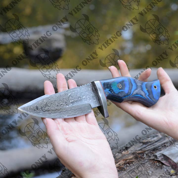 OnlyViking - Wholesale Pocket Knife/Holder - Damascus Knife - Premium Quality Utility Knife2