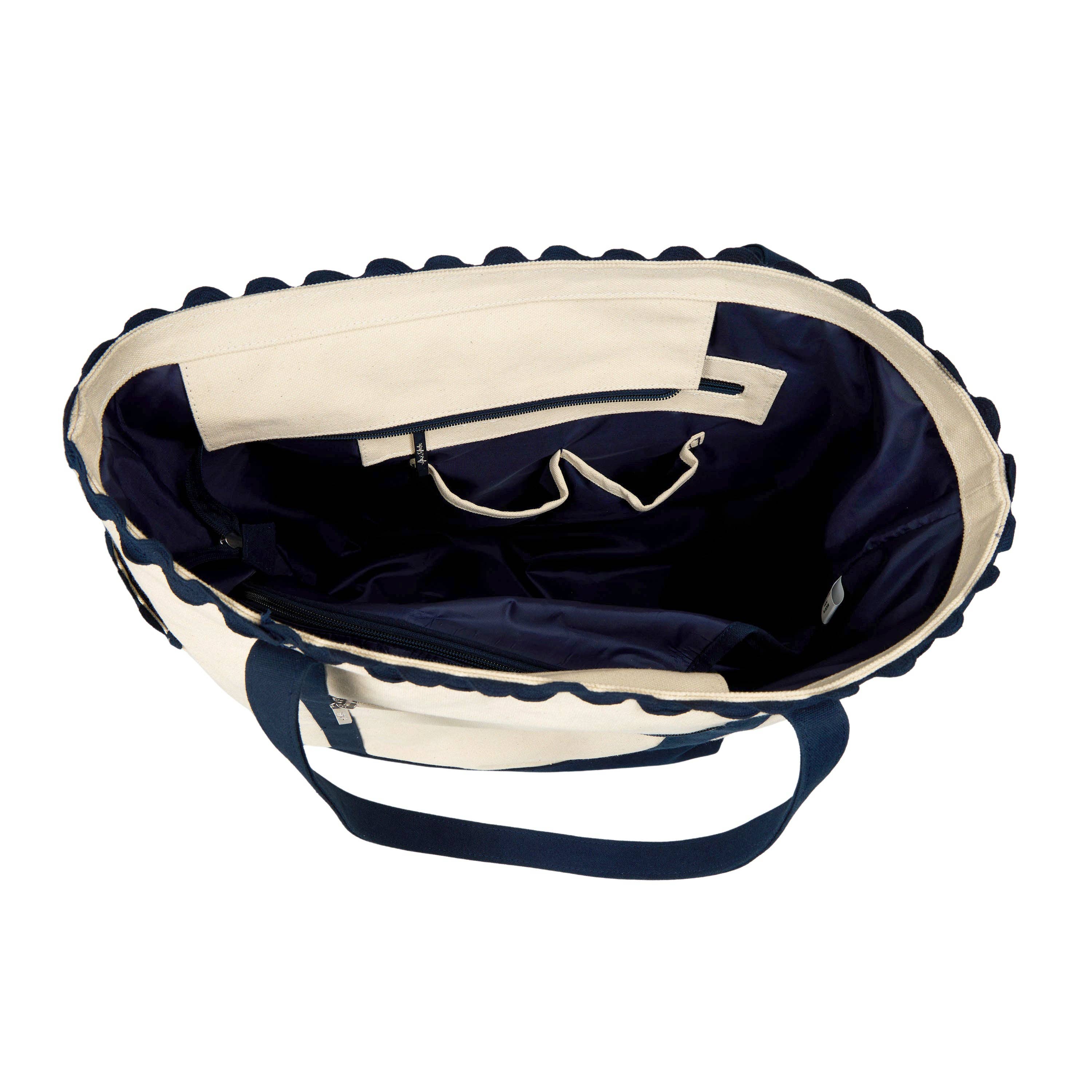 Marine Tennis tas met geschulpte rand voor groothandel op Faire4