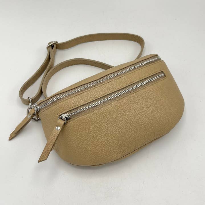 Suie Valentini srl - Wholesale Crossbody Bag - Women's - Genuine leather fanny pack, Made in Italy, art. 1124671