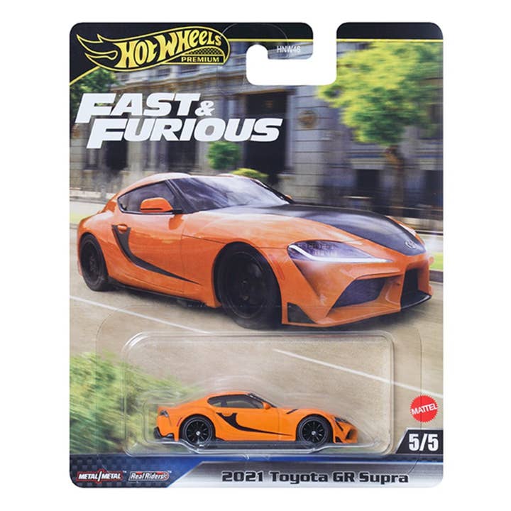 Hot Wheels Fast & Furious 9 1:64 Die Cast 2021 Toyota GR Supra Orange pour la vente par Bandanas Wholesale