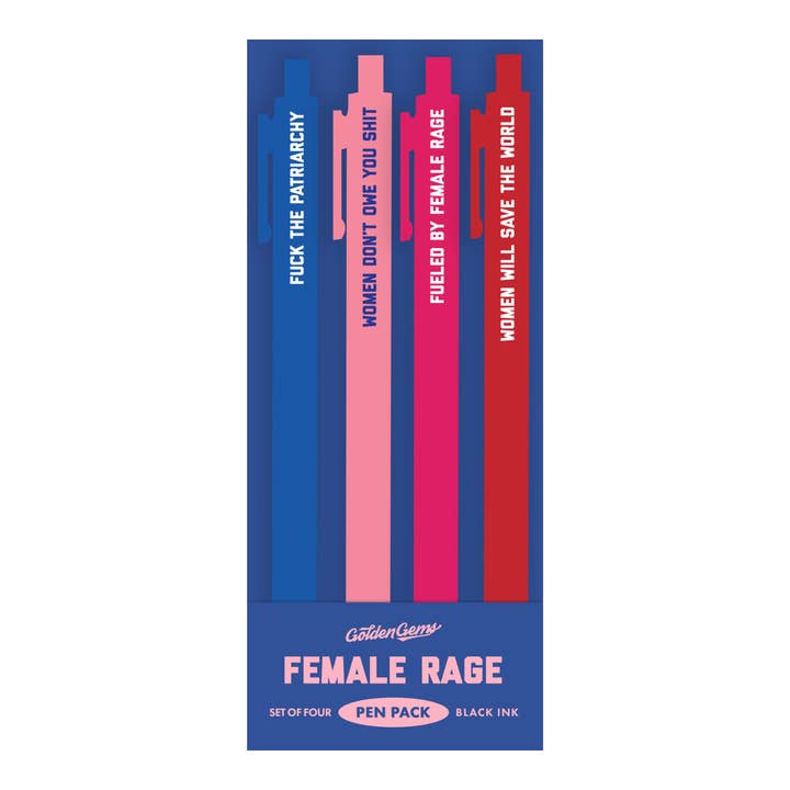 Fúria Feminina O Conjunto de Canetas por atacado de Golden Gems