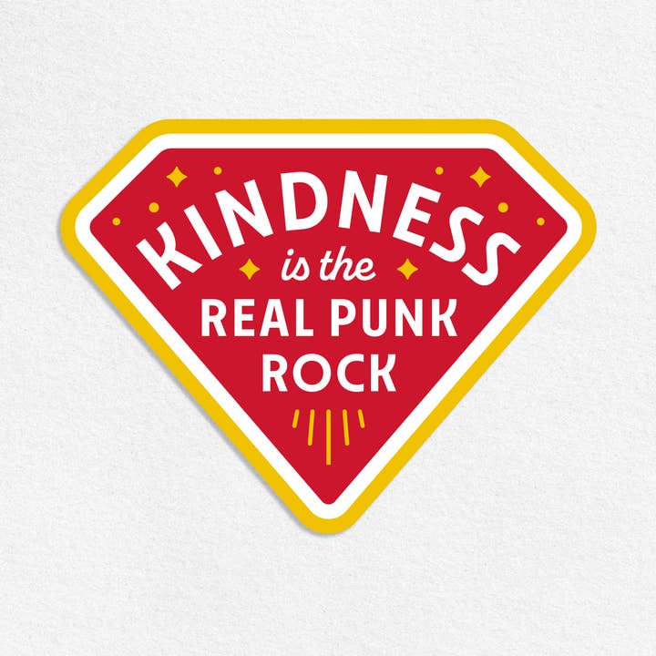 Vriendelijkheid is de Echte Punk Rock Sticker voor wholesale door MacGuffin Goods