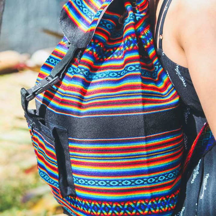 Pichincha - Wholesale Backpack - Women's - Large Tribal Striped Peruvian Backpack