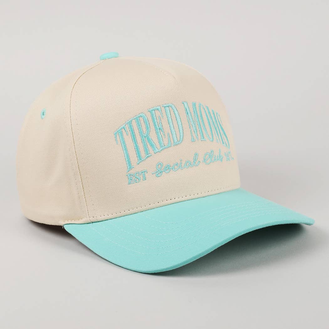 Fashion City - Wholesale Trucker Hat - Women's - Tired Moms EST Social Club 24/7 Embroidery Cap14