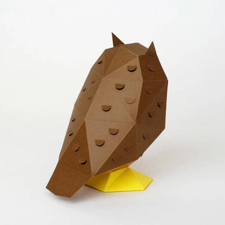 「FUNJI」In Japan - Wholesale DIY craft kit - KAKUKAKU TINY Owl DIY Origami Paper Craft Kit Japan1