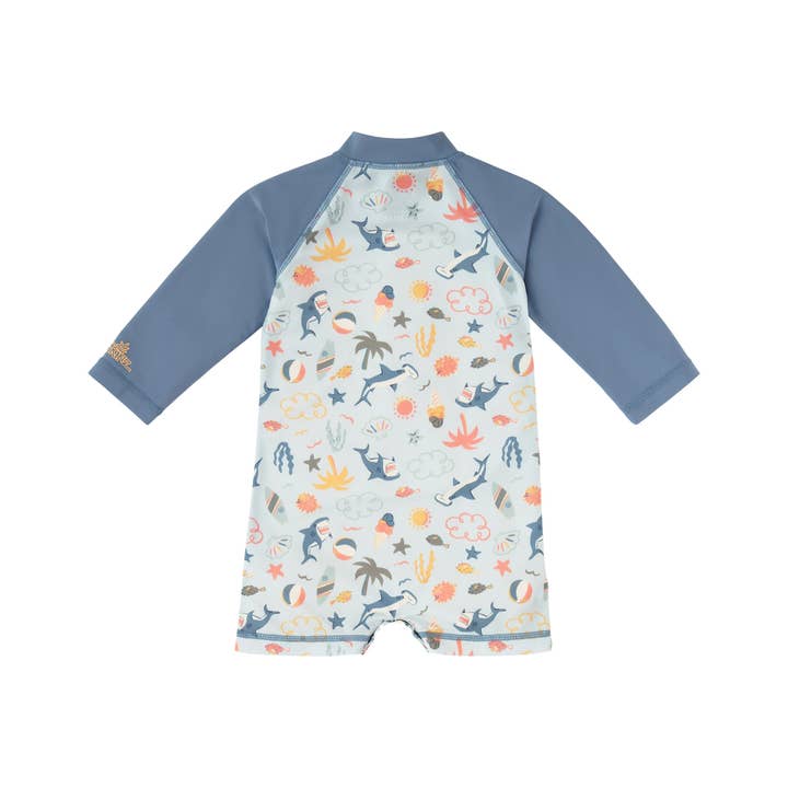 UV Skinz - Wholesale One Piece Swimsuit - Baby - Baby Boy's Long Sleeve Swim Romper14