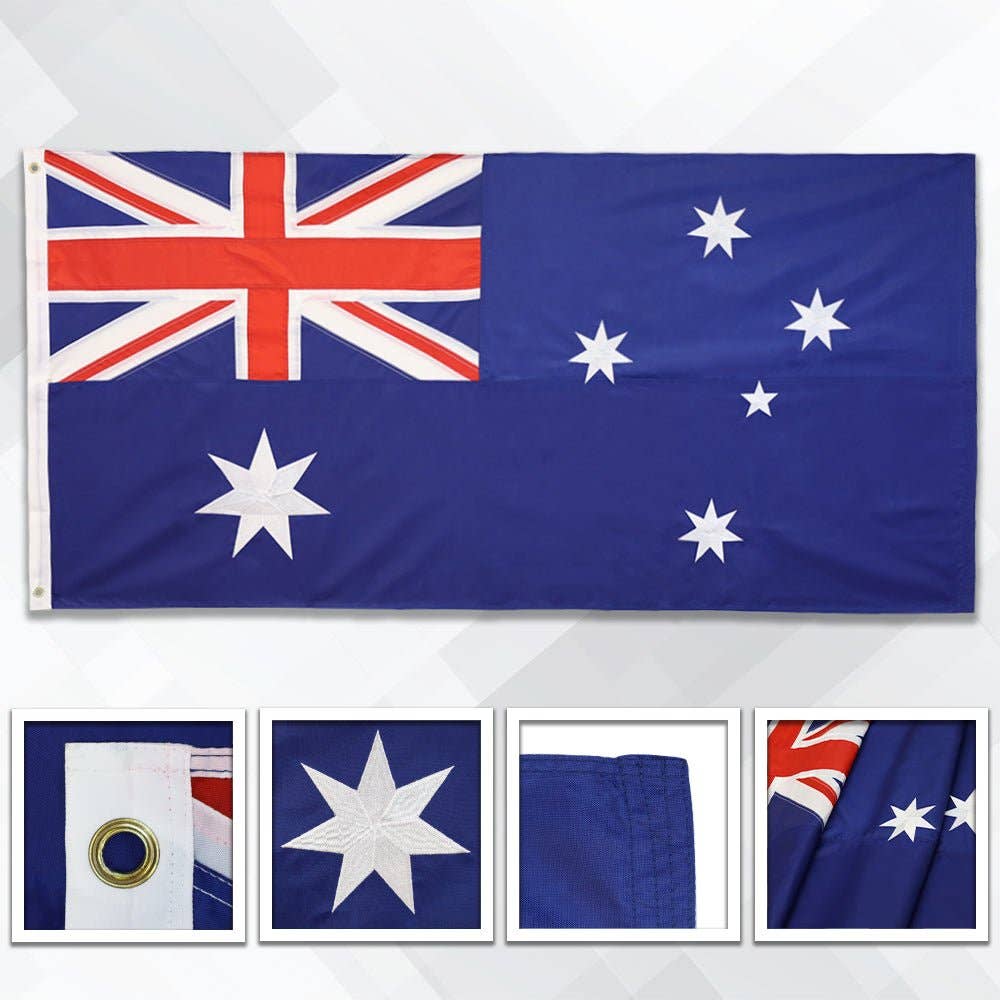 Flags Importer - Wholesale Flag - Australia Embroidered Flag 3x6ft0