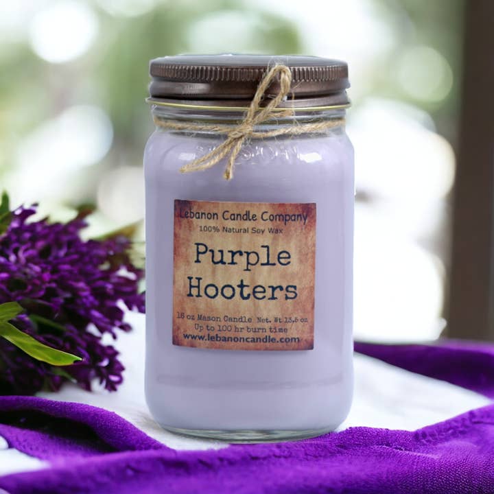 Lebanon Candle Company - Wholesale Jar/Filled Candle - Purple Hooters Candle4