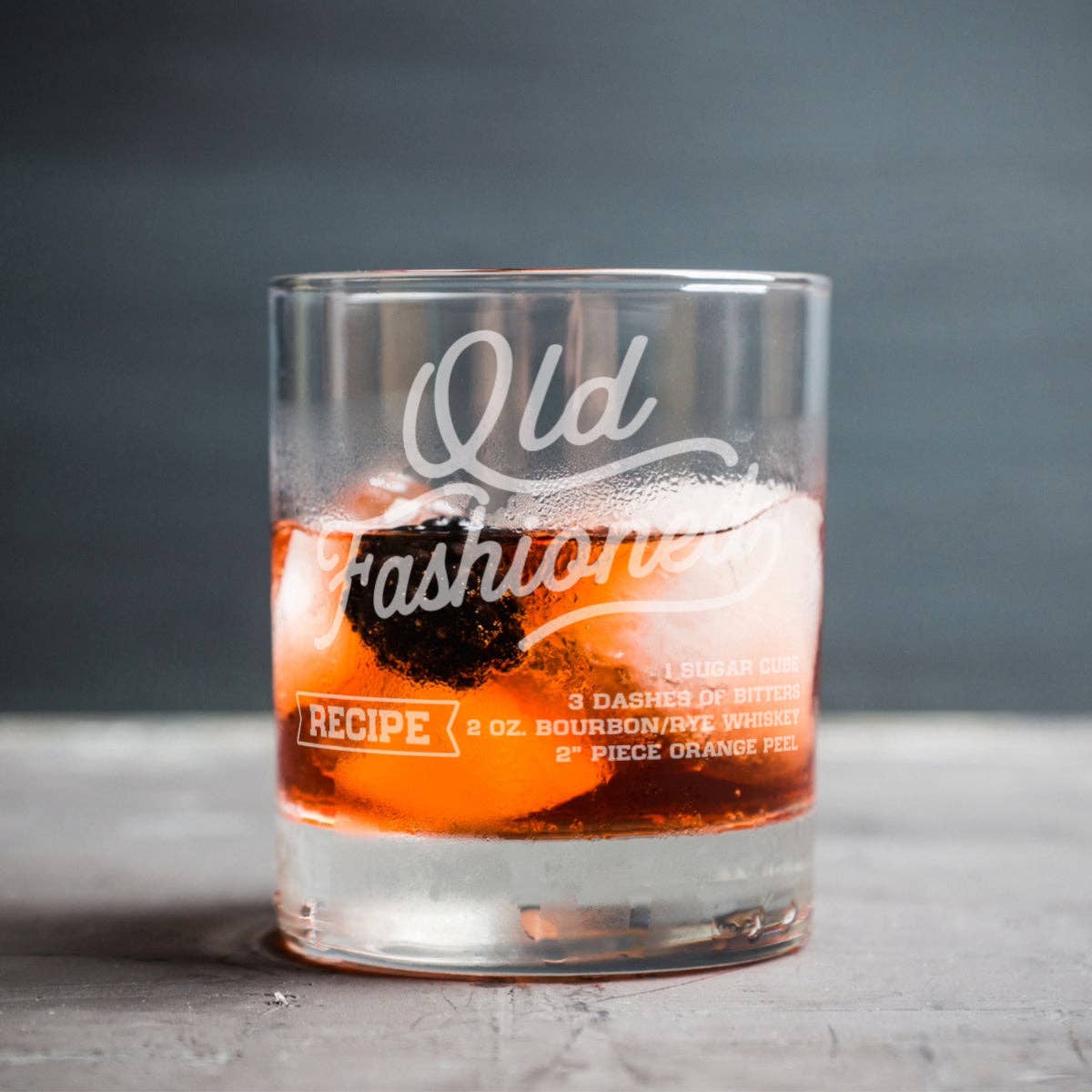 Mae Designs LLC - Wholesale Cocktail/Liquor Glass - Old Fashioned Recipe Rocks Glass0