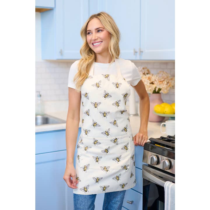 SM WARDROBE - Wholesale Apron - ALL OVER BUMBLE BEE PRINT APRON6