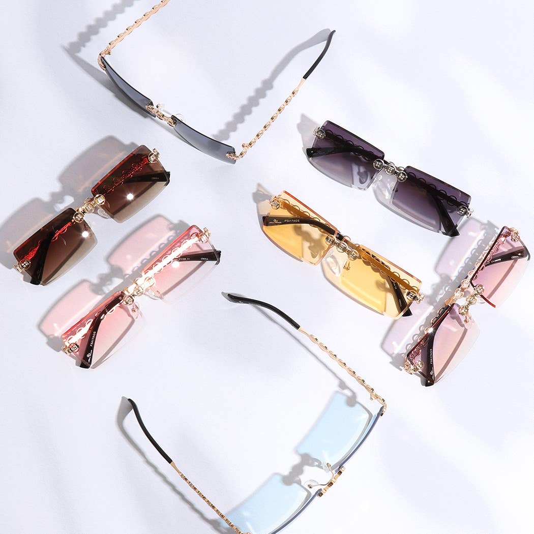 12 ASSORTEREDE FARVER Square Allure Genesis dekorative benede solbriller for engroshandel på Faire15