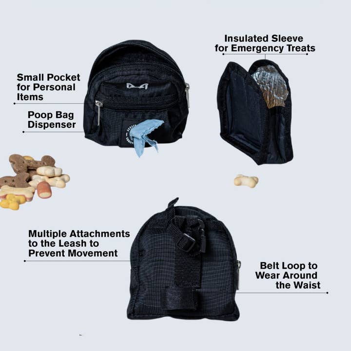 AkraCreations - Wholesale Pet Poop Bag Dispenser - Minipack – Dog Poop Bag Holder & Treat Pouch4