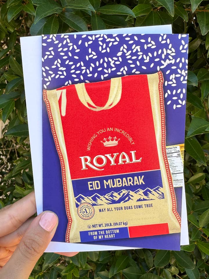 Eid Mubarak Royal Basmati Greeting Card for wholesale by Paper in the City