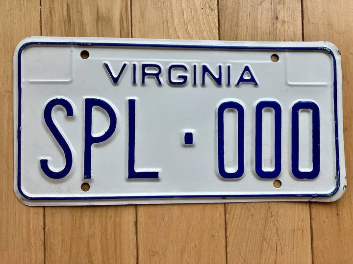 Targa campione della Virginia degli anni '70 per la vendita all'ingrosso da parte di RusticPlates