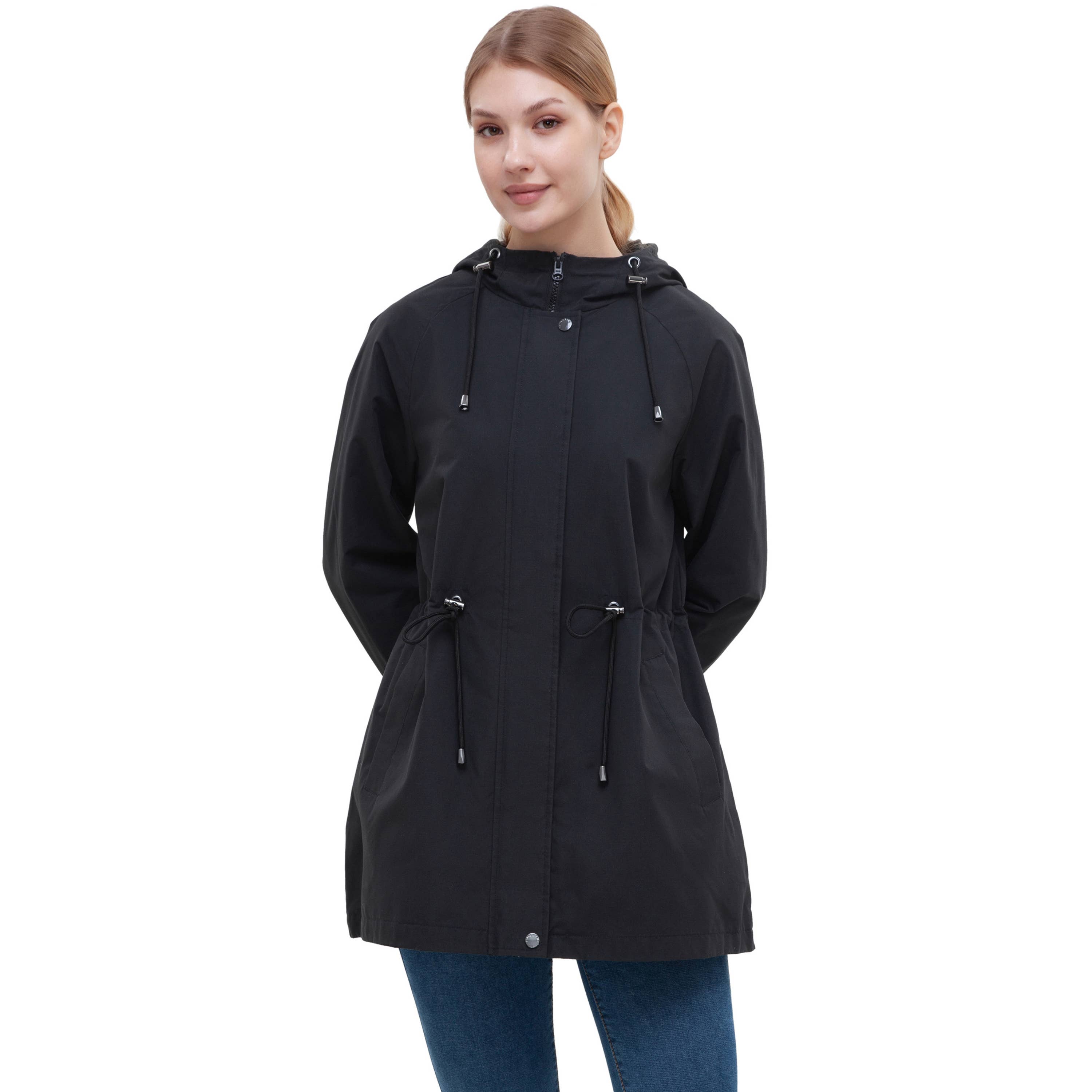 Rokka & Rolla - Wholesale Windbreaker - Women's - Women's Trench Coat Windbreaker Jacket13