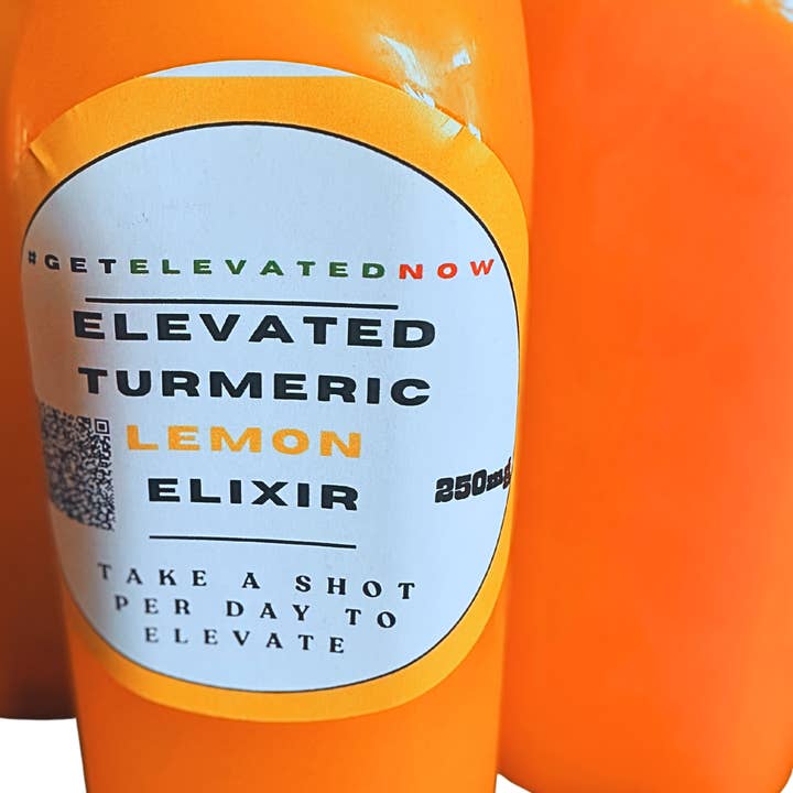 Natural Elevation llc - Vendita all'ingrosso Sciroppi - ELISIR ELEVATO - Curcuma, zenzero, limone e acqua alcalina