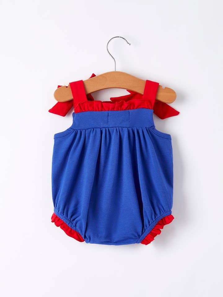 Rylee Faith Designs - Wholesale Bodysuit (Non-Footed) - Baby - Dinosaur Smock Embroidery Baby Girl Romper