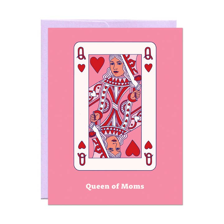 Queen Of Moms | Moederdagkaart voor wholesale door Party Mountain Paper co.