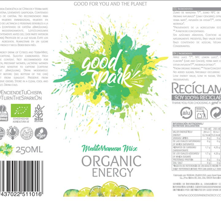 good spark - Wholesale Sports/Energy Drink - Good spark - Organic energy drink - Mixed Pack
