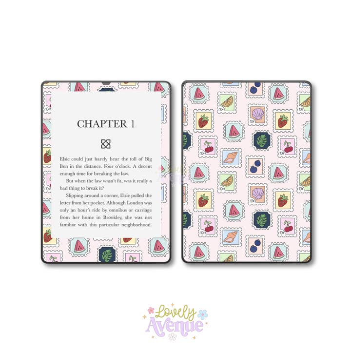 Classic Summer Stamp - E-Reader Skin for wholesale by Lovely Avenue