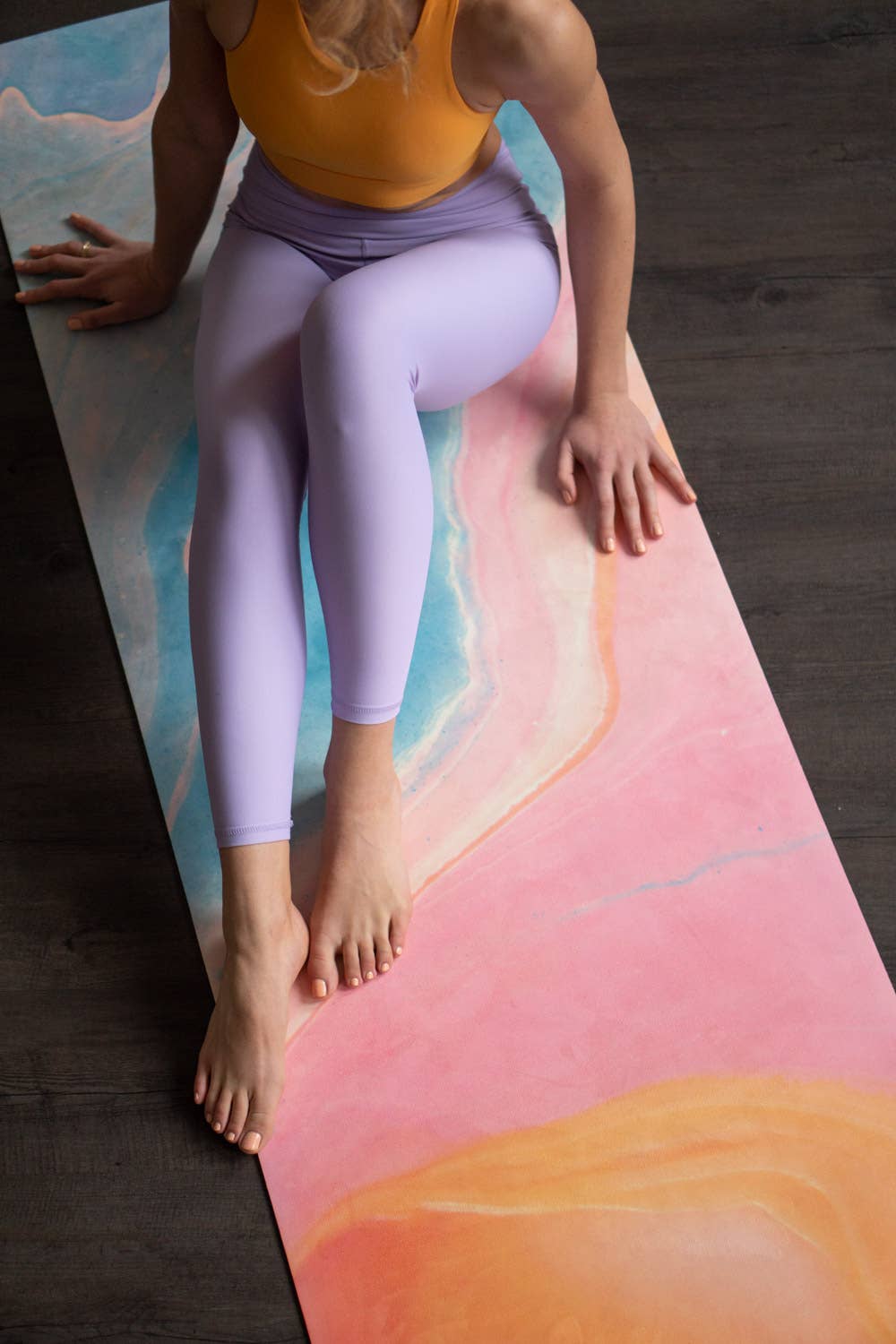 MALA Yoga – wholesale Yoga mat – Mala Hybrid Yoga Matte Mango Smoothie9