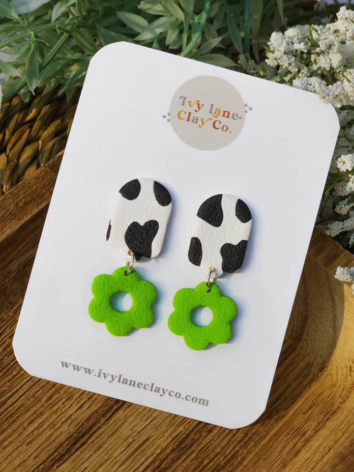 Lizzie - Neon Cow Edition for wholesale by Ivy Lane Clay Co.
