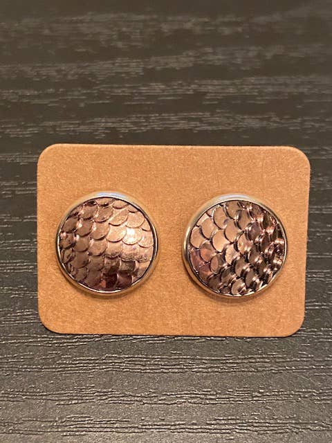 SMA Artistry Creations - Vendita all'ingrosso Orecchini a bottone - Orecchini a bottone con cabochon a sirena da 12 mm8