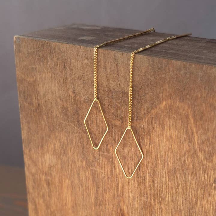 harper threader earrings for wholesale by Wild Abandon Jewelry