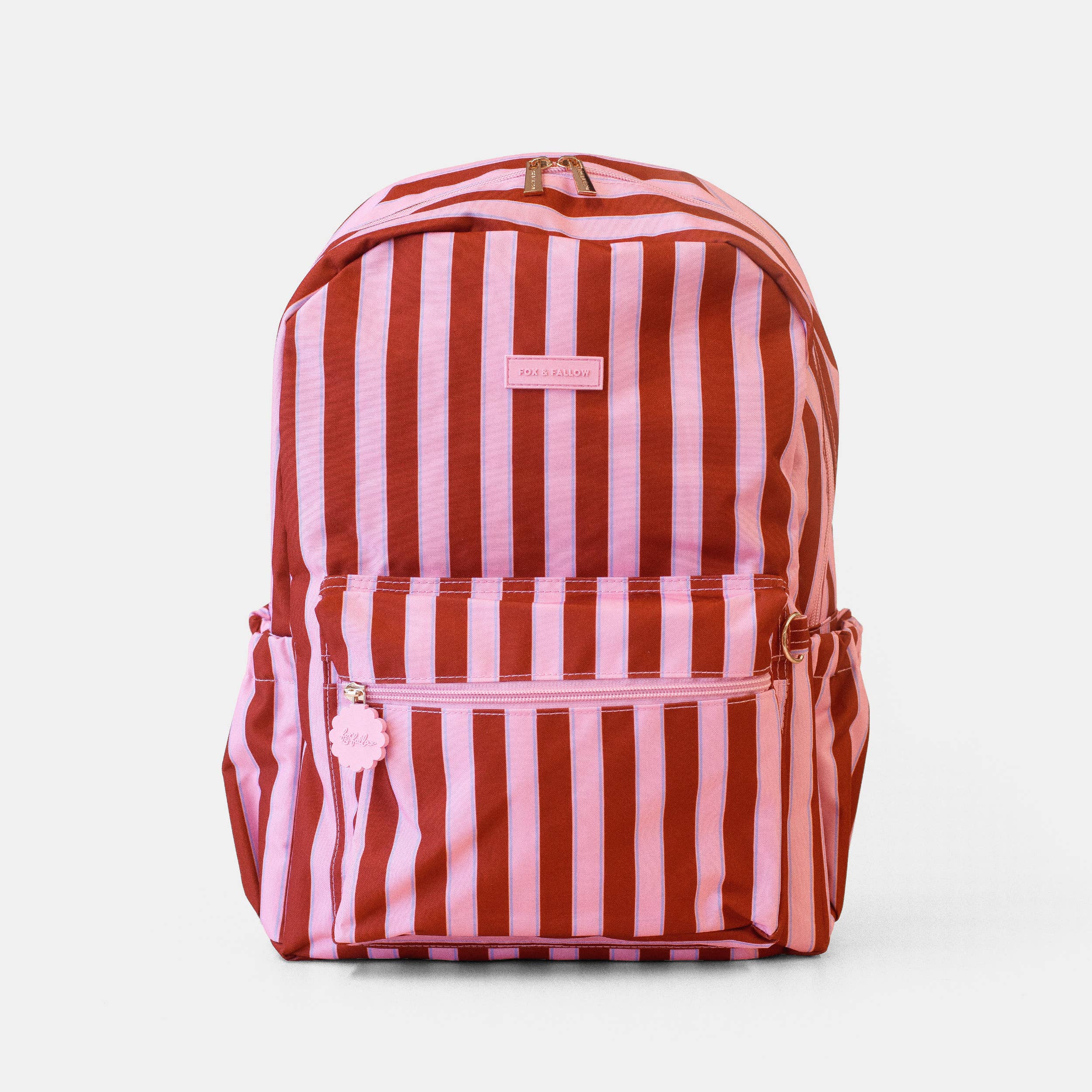 Fox & Fallow - Wholesale Backpack - Kids - Burgundy Stripe Backpack2