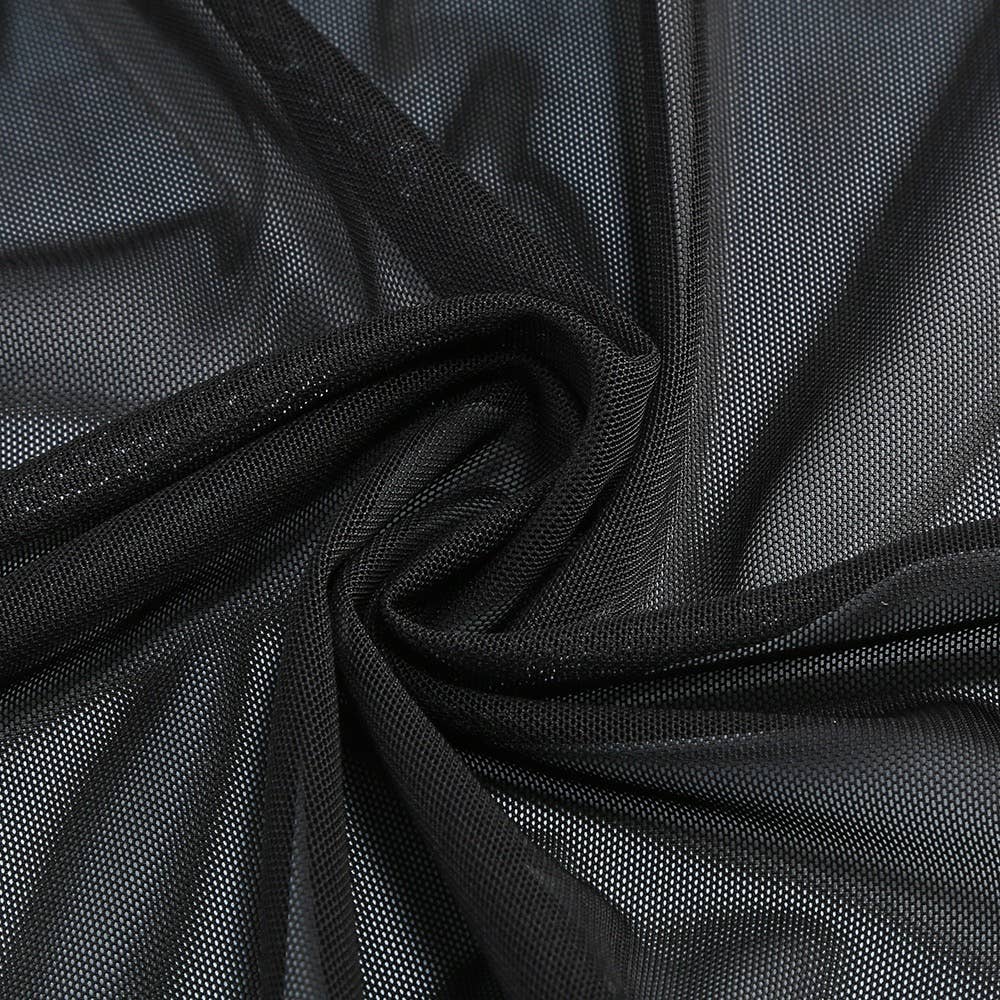 Marrón oscuro+Negro Vestido de noche elegante DR579 con cuello alto y lentejuelas translúcidas de venta al por mayor en Faire16