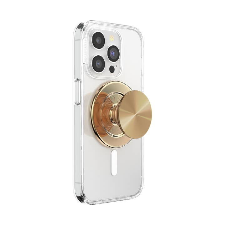 PopSockets - Wholesale Phone Grip - PopSockets MagSafe Phone Grip - Aluminum Radial Gold