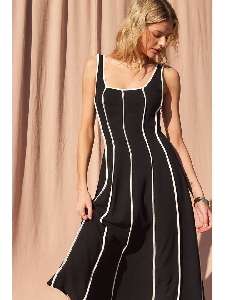 ILLA ILLA - Wholesale Dress - Women's - IM7512-Linen Midi Dress5