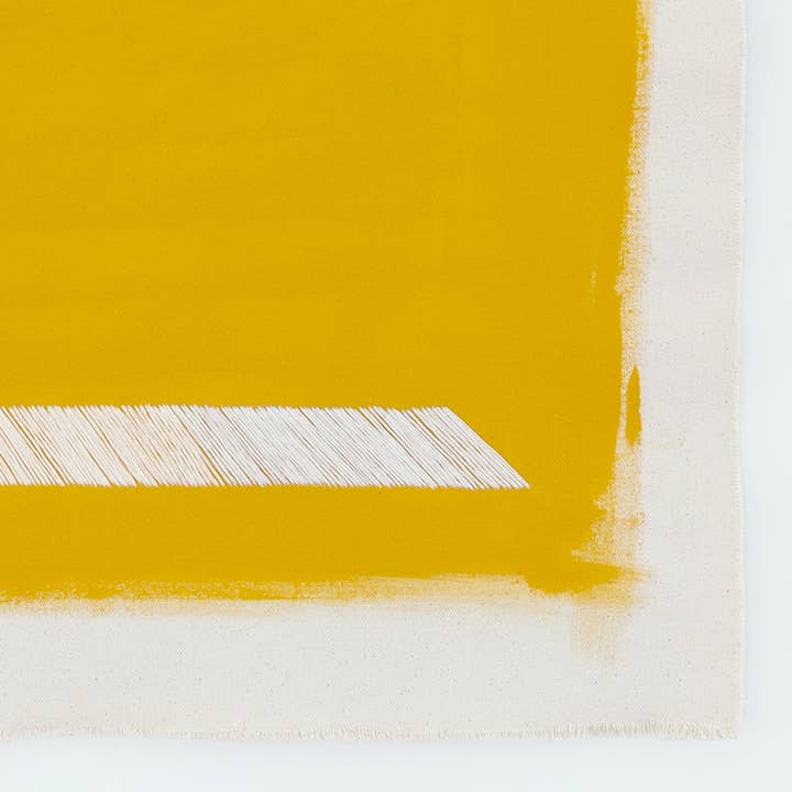 Emily Keating Snyder - Wholesale Art Print - Minimalist Mustard Yellow and Cream Geometric Art Print1