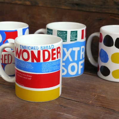 Bauer Pottery - Wholesale Coffee Mug - Wonderbread Series Set of 4 Mugs