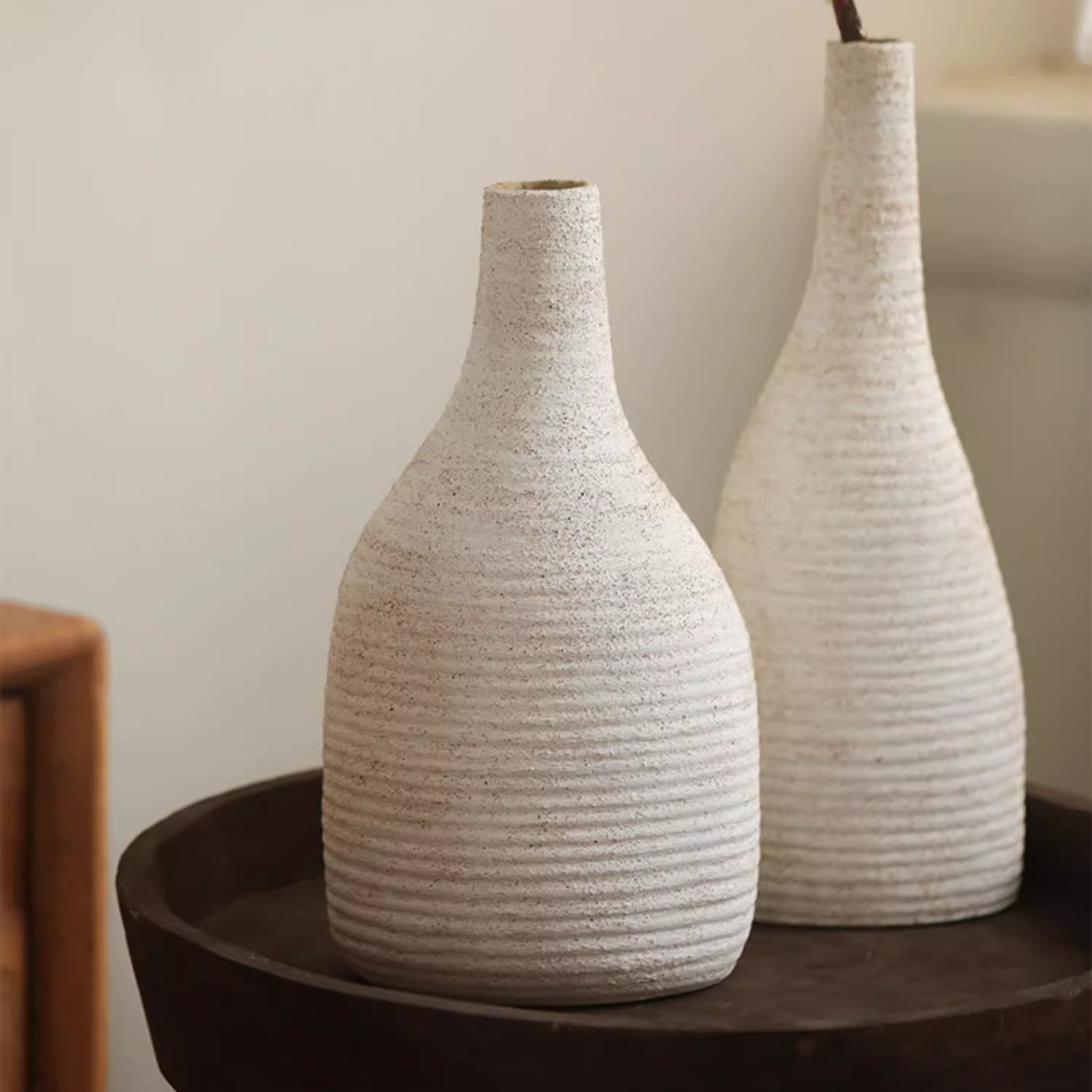 Rustic Reach - Wholesale Vase - Narrow Neck Vase in White5
