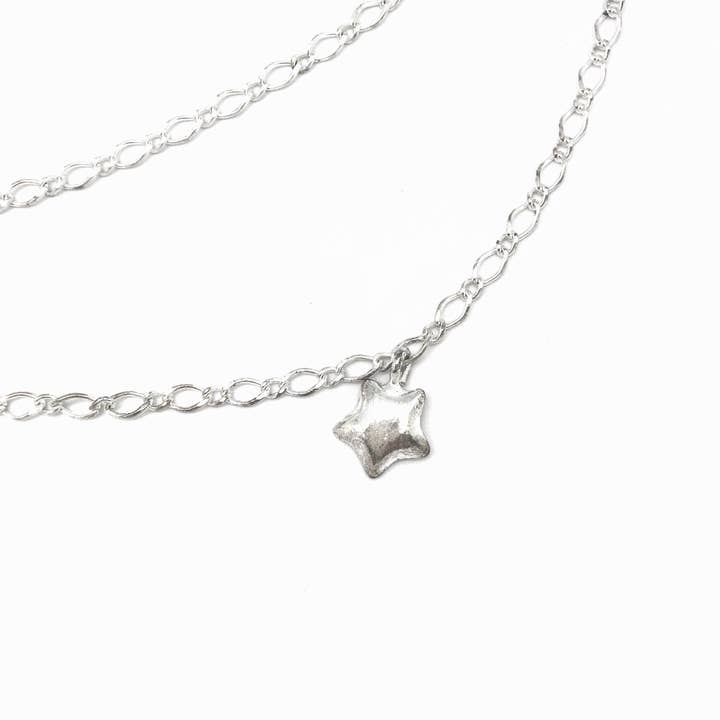 Gloria Mago - Venta al por mayor Cinturón - Mujer - Cinturón cadena plata con colgantes de estrella