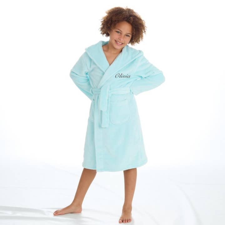 Lulabay Girls Personalised Hooded Dressing Gown for wholesale by Lulabay
