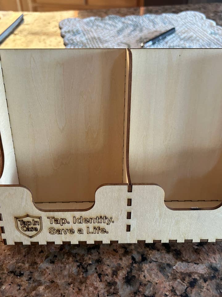 Tap In Case™ Countertop Display Stand — Double
for wholesale by Tap In Case